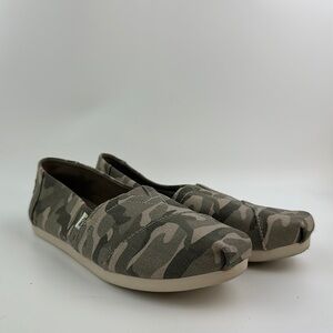 TOMS Alpargata Sage Heritage Canvas Camo Size 7.5